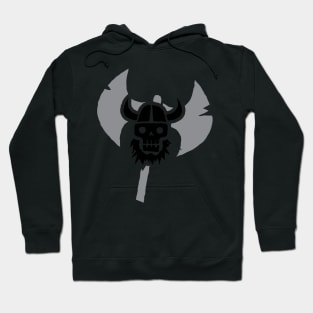 Just a Viking Skull Black Hoodie